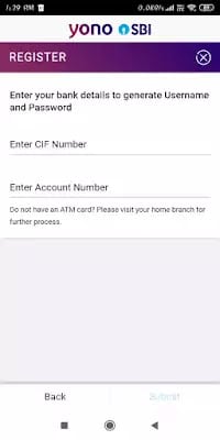 yono Register with my ATM Card
